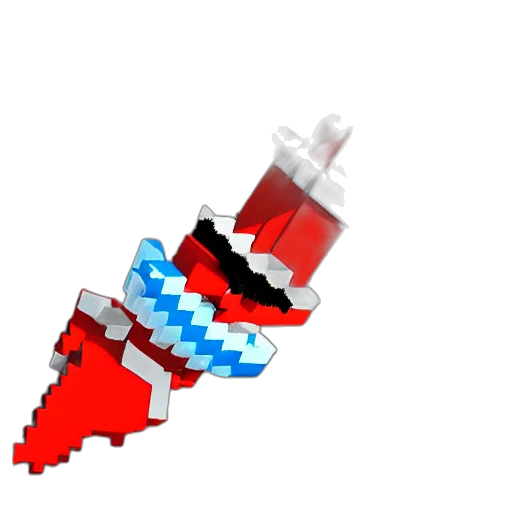 weapon, sword, crown, dragon, 3d render, pixel art, concept art, fantasy art transparent PNG cut-out