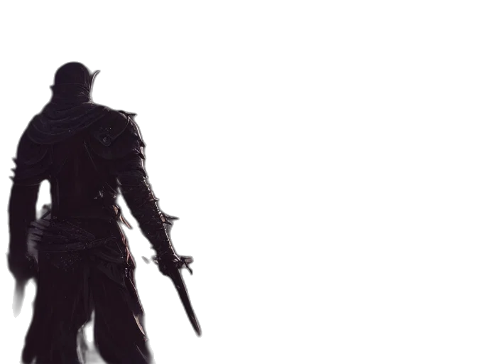 sword, weapon, staff, concept art, fantasy art, comic book art, 3d render, dark transparent PNG cut-out