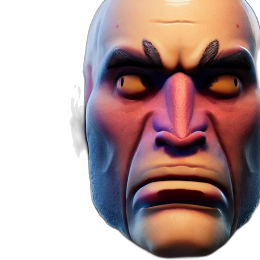 mask, face, 3d render, concept art transparent PNG cut-out