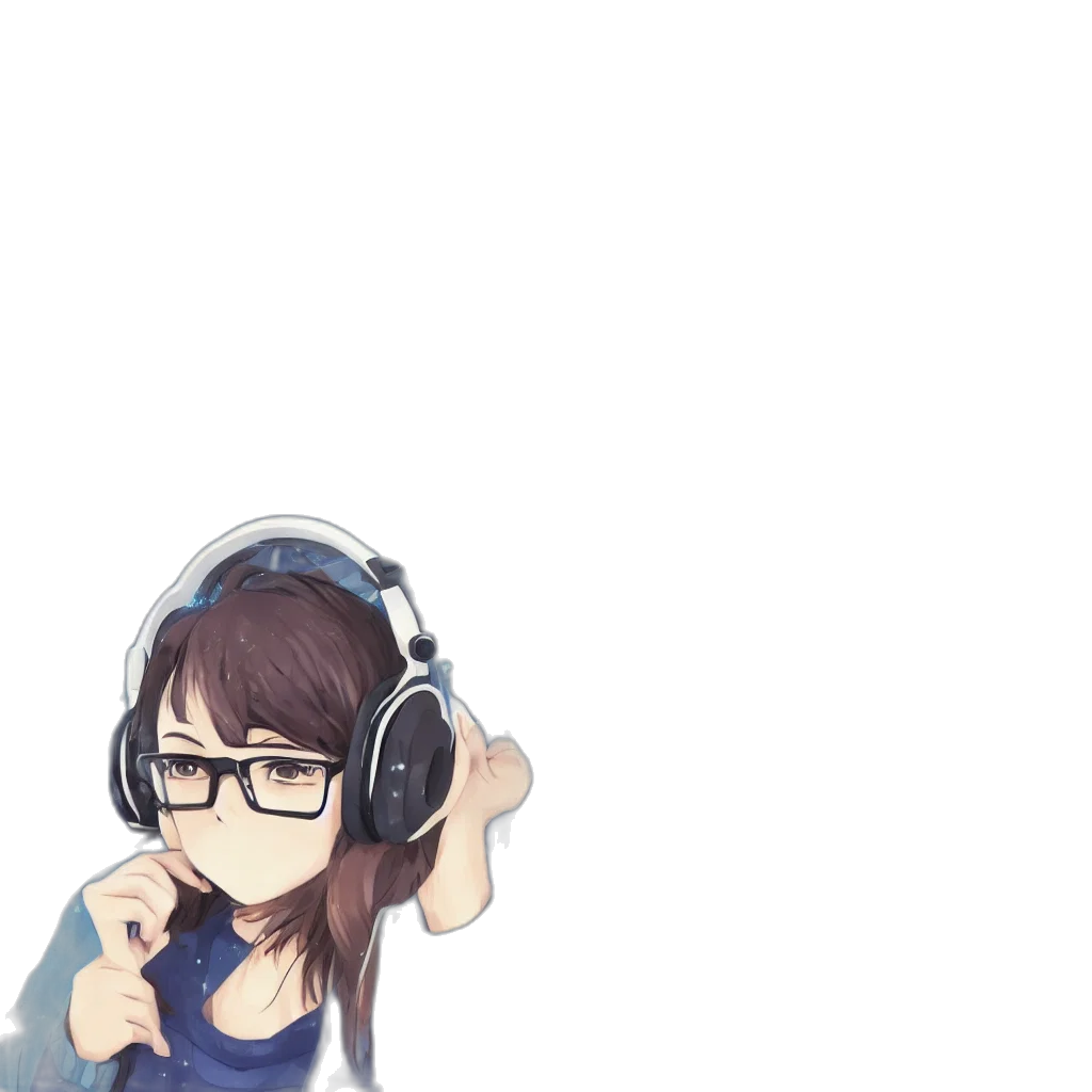 staff, pixel art, anime, cartoon, vaporwave, blue, pastel, monochrome transparent PNG cut-out