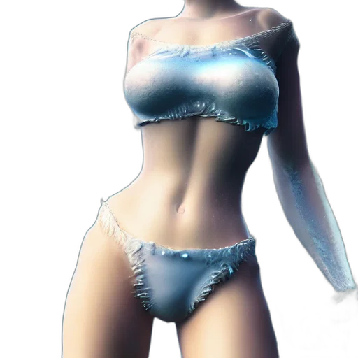dress, robot, 3d render, concept art, photorealistic, fantasy art, blue, pastel transparent PNG cut-out