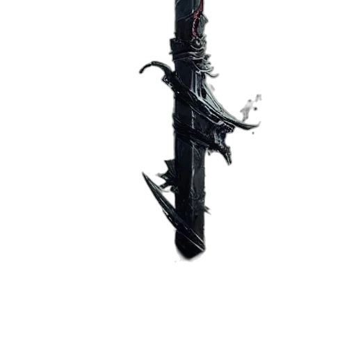 weapon, sword, staff, dragon transparent PNG cut-out