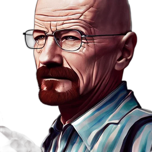 face, comic book art, photorealistic, concept art transparent PNG cut-out