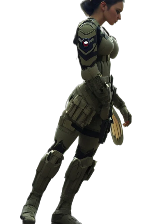 robot, weapon, staff, mask, concept art, 3d render, pixel art, cyberpunk transparent PNG cut-out