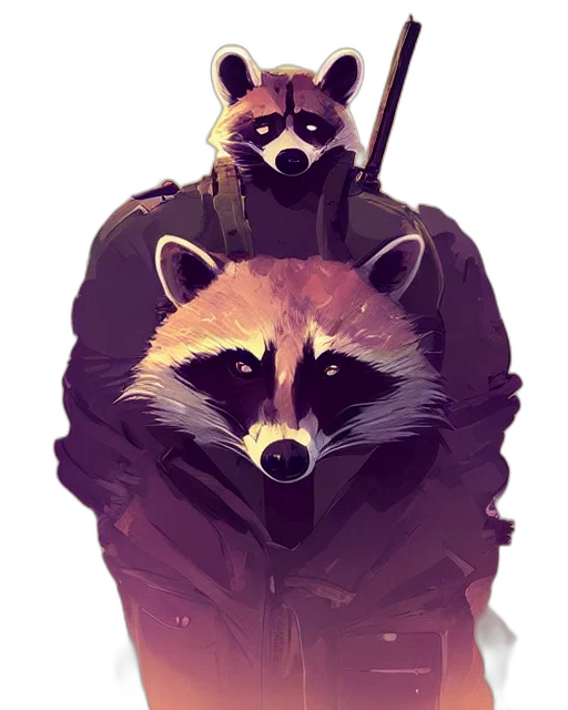 jacket, animal, mask, creature transparent PNG cut-out