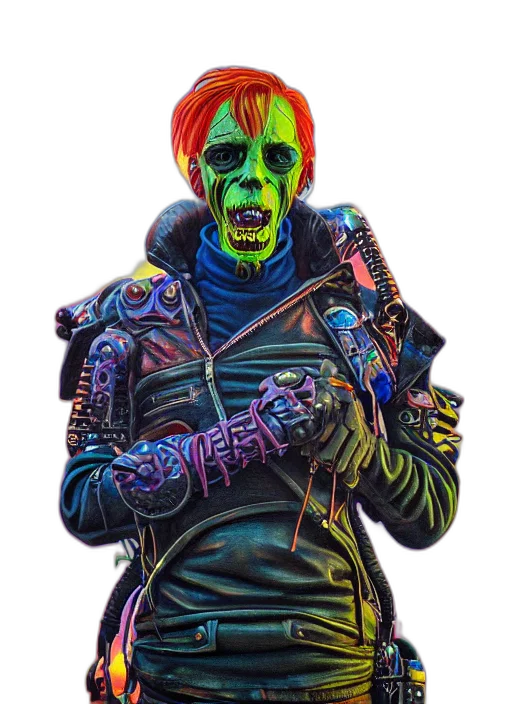 jacket, mask, staff, weapon transparent PNG cut-out