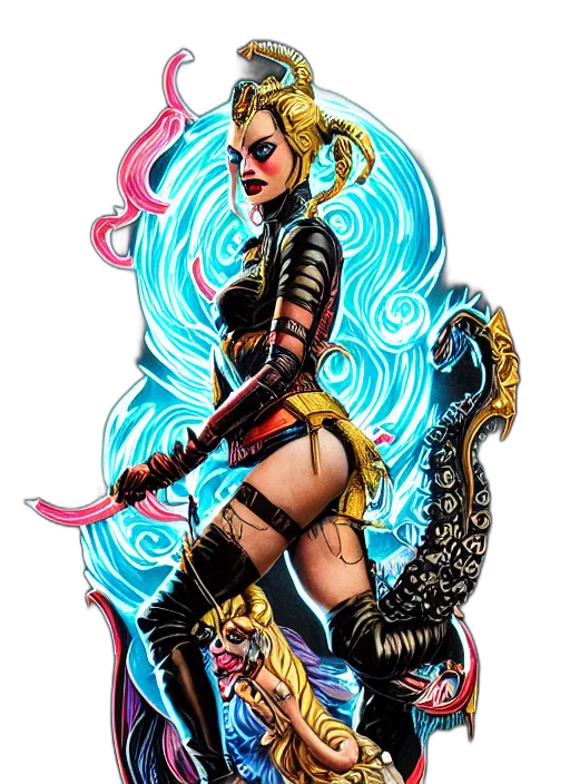 comic book art, concept art, fantasy art, cyberpunk transparent PNG cut-out