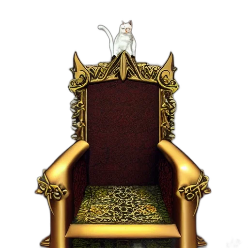 crown, furniture, staff, jewelry, concept art, photorealistic, 3d render, fantasy art transparent PNG cut-out