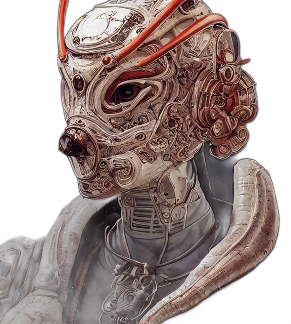 mask, robot, face, creature transparent PNG cut-out