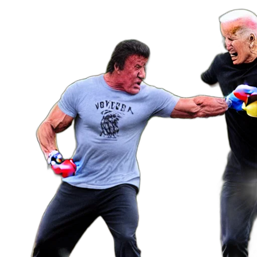 sylvester, stallone, punching, joe transparent PNG cut-out
