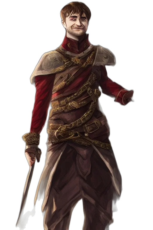 staff, sword, weapon, concept art, fantasy art, comic book art, 3d render, red transparent PNG cut-out