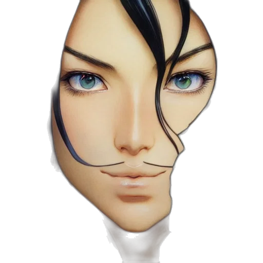 mask, face, jewelry, hair transparent PNG cut-out