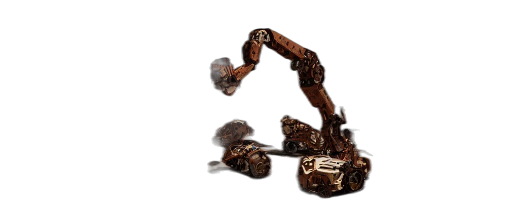 jewelry, crown, hair, robot, 3d render, concept art, scrap, yard transparent PNG cut-out