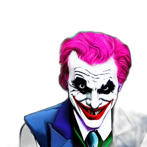 mask, face, creature, comic book art, concept art, cartoon, pixel art, joker transparent PNG cut-out