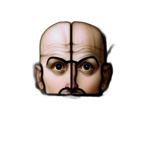 face, mask, staff, crown, pixel art, concept art, photorealistic, 3d render transparent PNG cut-out