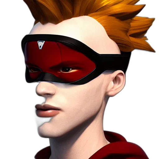 mask, face, 3d render, concept art transparent PNG cut-out