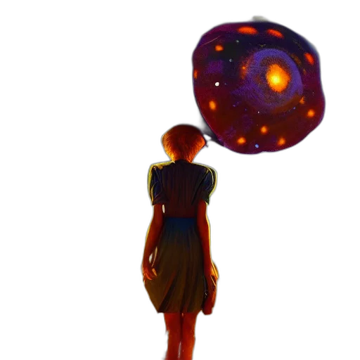 dress, umbrella, staff, jewelry, concept art, 3d render, fantasy art, pixel art transparent PNG cut-out