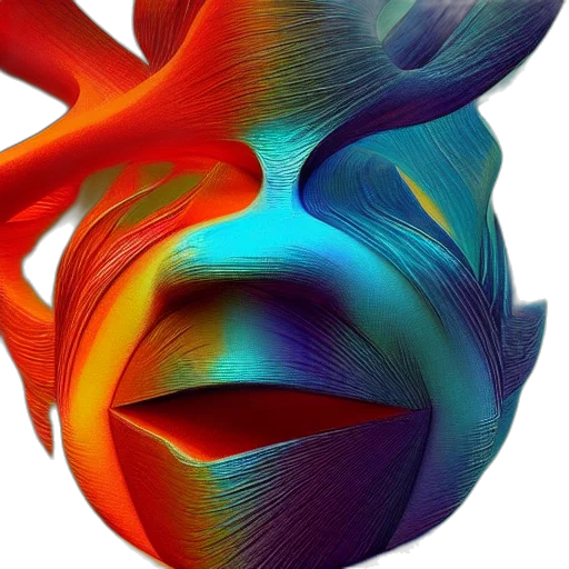 mask, face, flower, dragon transparent PNG cut-out