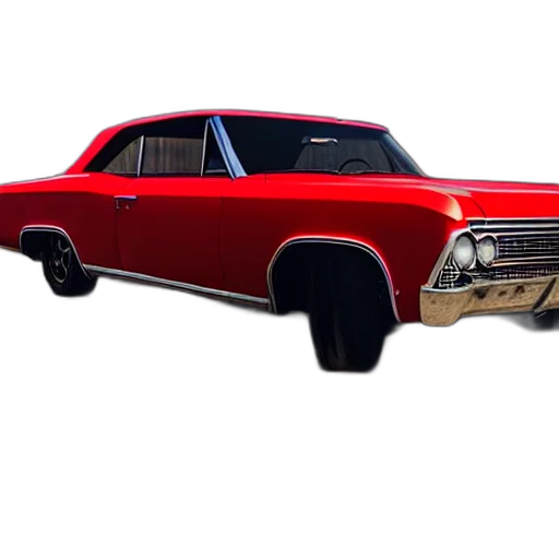 car, 3d render, photorealistic, concept art, cartoon, door, chevrolet, impala transparent PNG cut-out