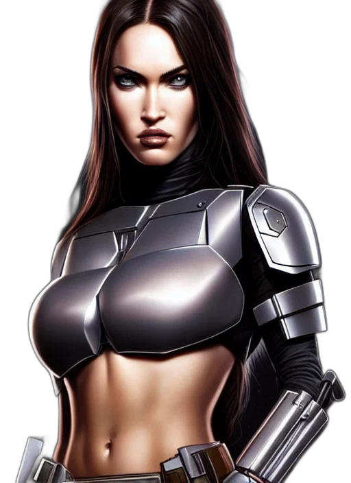 robot, comic book art, concept art, fantasy art, photorealistic, symmetry, gantz, portrait transparent PNG cut-out