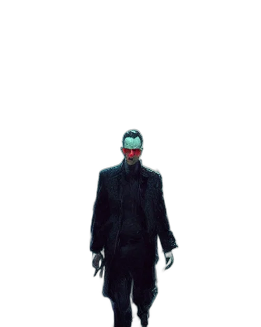 mask, robot, creature, staff transparent PNG cut-out