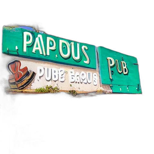 photorealistic, 3d render, paphos, pub transparent PNG cut-out