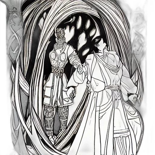 crown, jewelry, sword, mask, concept art, fantasy art, comic book art, pencil sketch transparent PNG cut-out