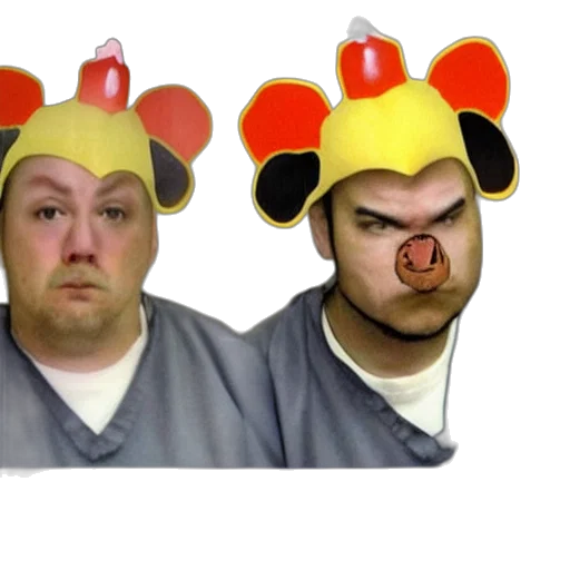 hat, inmate, wearing, chicken transparent PNG cut-out