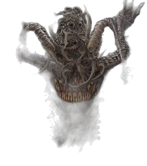 creature, mask, dragon, crown transparent PNG cut-out