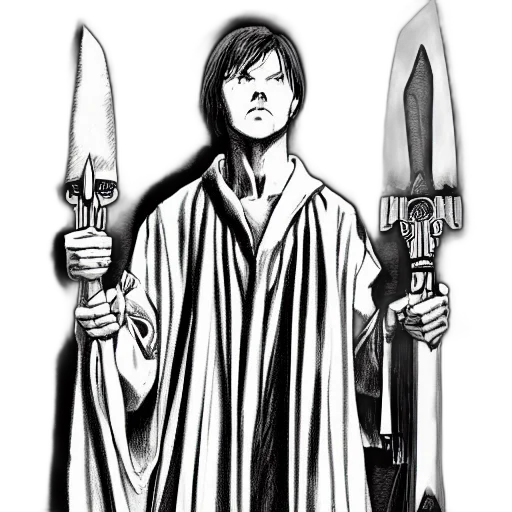 sword, staff, weapon, comic book art transparent PNG cut-out