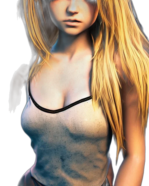 face, dress, fantasy art, photorealistic transparent PNG cut-out