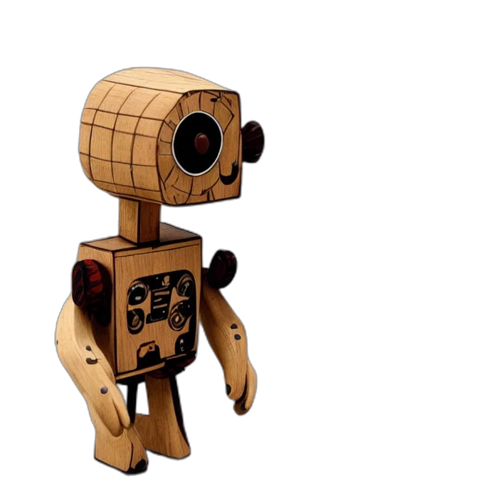 robot, creature, staff, weapon, 3d render, concept art, pixel art, cartoon transparent PNG cut-out