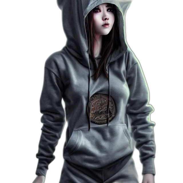 jacket, concept art, fantasy art, photorealistic, cyberpunk, dark, monochrome, green transparent PNG cut-out
