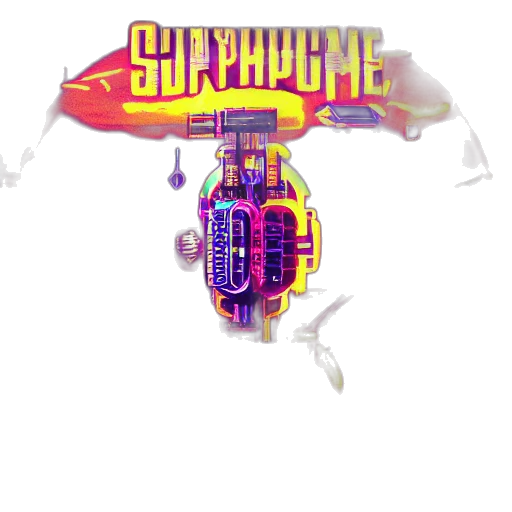 weapon, vaporwave, cyberpunk, concept art transparent PNG cut-out