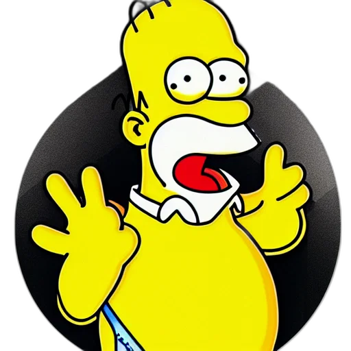 cartoon, homer, simpson, anime transparent PNG cut-out