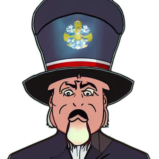 staff, hat, face, crown, cartoon, concept art, anime, pixel art transparent PNG cut-out