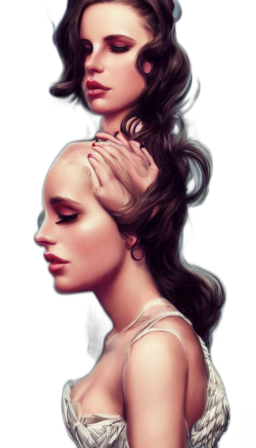 crown, face, hair, jewelry transparent PNG cut-out