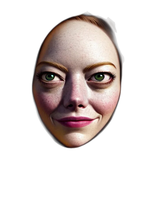 face, mask, creature, jewelry, 3d render, photorealistic, concept art, cartoon transparent PNG cut-out
