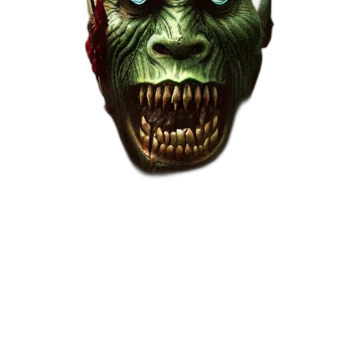 mask, face, creature, staff, concept art, 3d render, pixel art, photorealistic transparent PNG cut-out