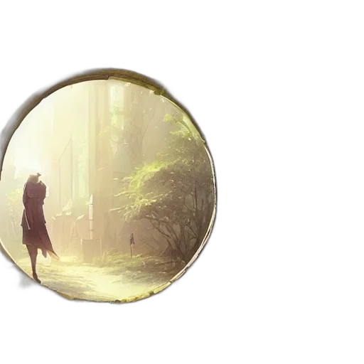 concept art, fantasy art, photorealistic, 3d render, fog, forest, rain, sunset transparent PNG cut-out