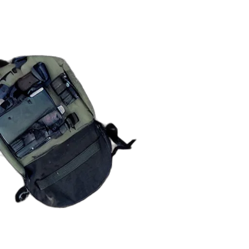 weapon, robot, jacket, staff transparent PNG cut-out