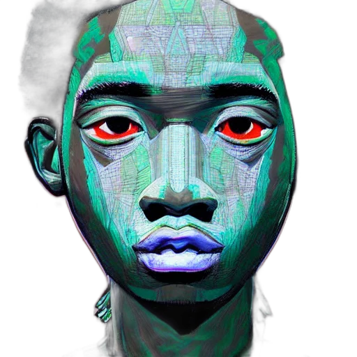 face, mask, robot, creature, concept art, photorealistic, fantasy art, cartoon transparent PNG cut-out