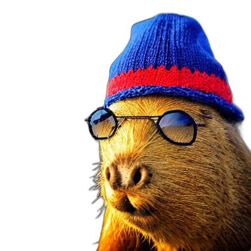 hat, animal, photorealistic, photograph transparent PNG cut-out