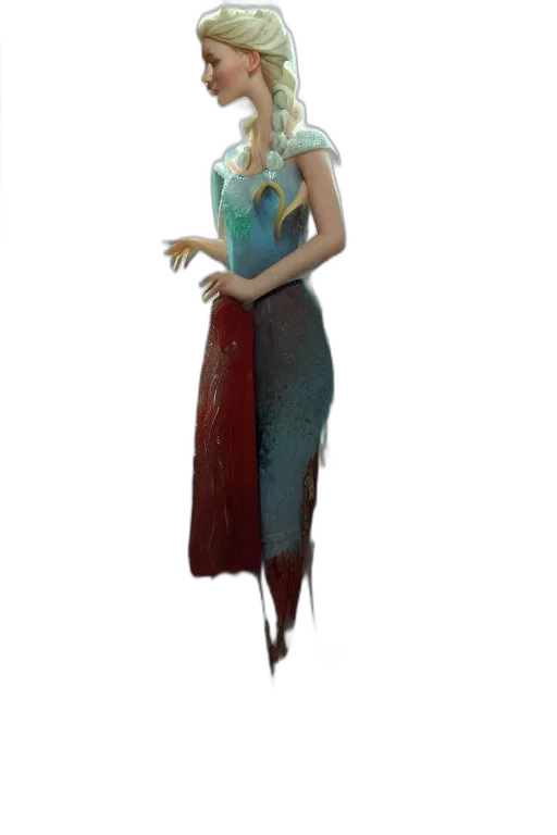 dress, staff, creature, dragon, concept art, fantasy art, watercolor, pixel art transparent PNG cut-out