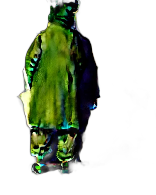 jacket, robot, mask, creature, concept art, 3d render, pixel art, photorealistic transparent PNG cut-out