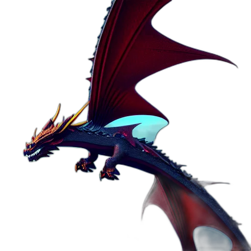 dragon, staff, creature, animal transparent PNG cut-out