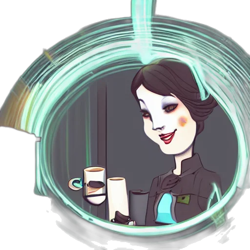staff, robot, cartoon, concept art transparent PNG cut-out