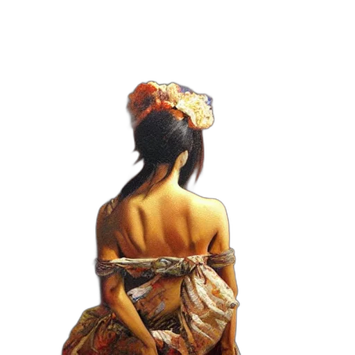 dress, crown, hat, jewelry, oil painting, photorealistic, watercolor, concept art transparent PNG cut-out