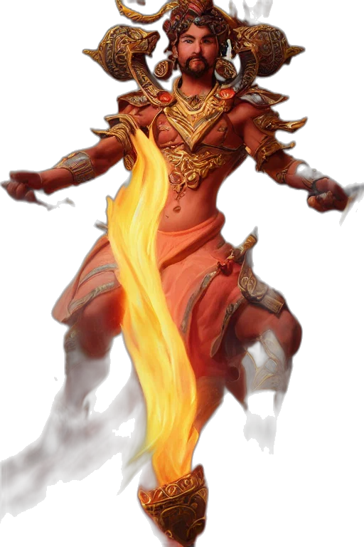 dragon, staff, mask, concept art, fantasy art, 3d render, comic book art, fire transparent PNG cut-out