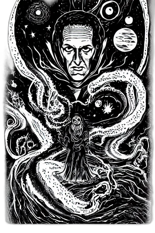 creature, comic book art, concept art, fantasy art, cartoon, outer space, fire, underwater transparent PNG cut-out